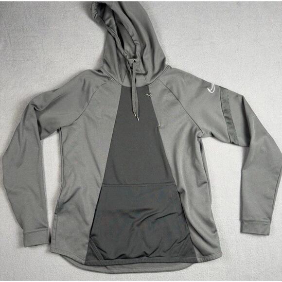 Nike Dry Academy Pro Pullover Hoodie Women's Medium CT7557 Gray Black Dri-FIT - Picture 1 of 8